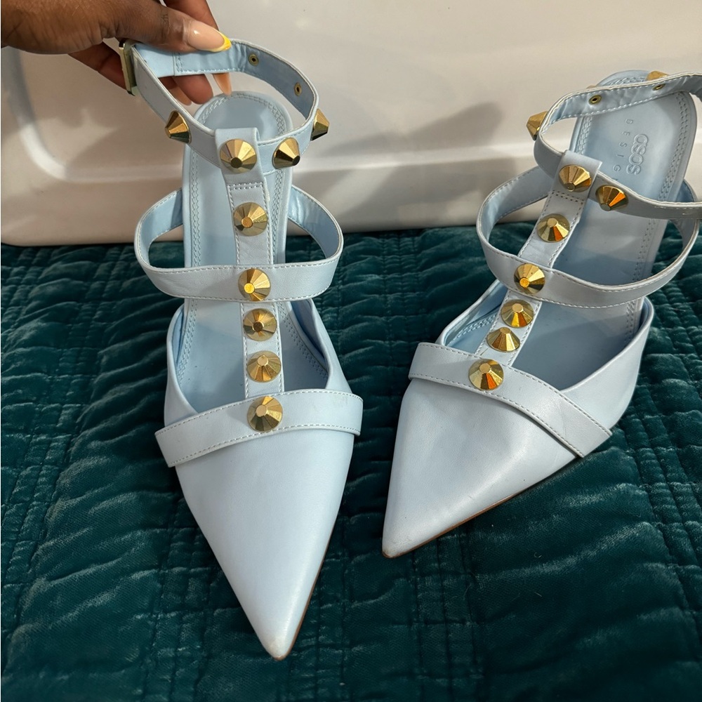 Light blue heels